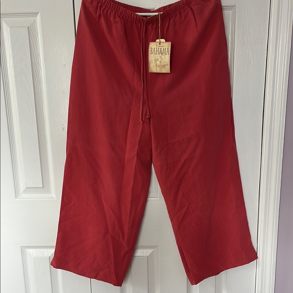 Tommy Bahama Rosehip Silk Tie Waist Pants NWT Wide Legs